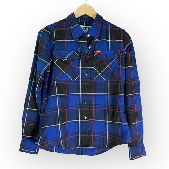 Dixxon Flannel Camp Crystal Lake Womens Button Up Shirt Horror Friday the 13th - Picture 1 of 10